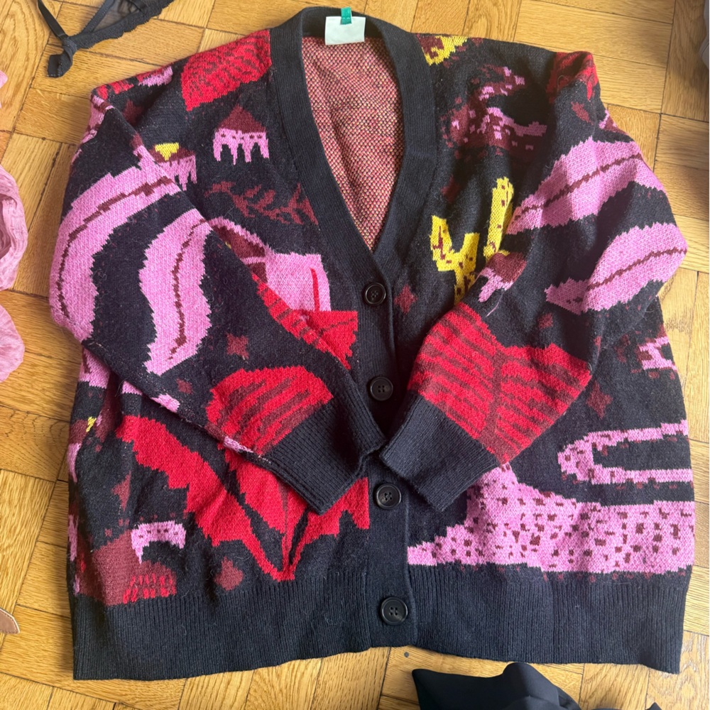 FARM Rio Multicolor Cardigan Sweater